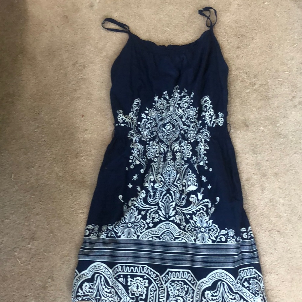 Blue H&M Flower Design Dress